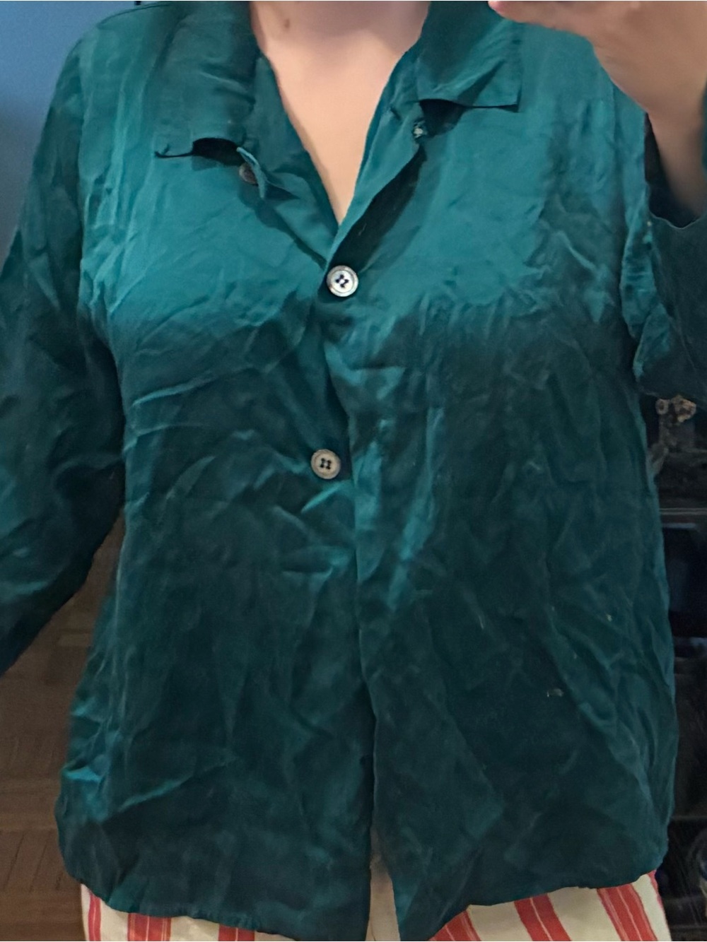 Victoria's Secret Teal Button-Down Shirt
